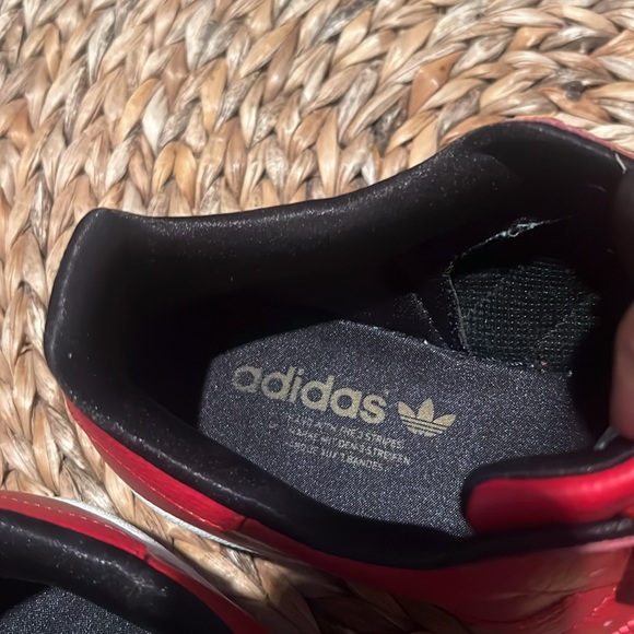 ADIDAS SUPERSTAR II MEN'S SIZES 8 NEW / RED LEATHER GOLD EMBLEM D74391 - Picture 8 of 12